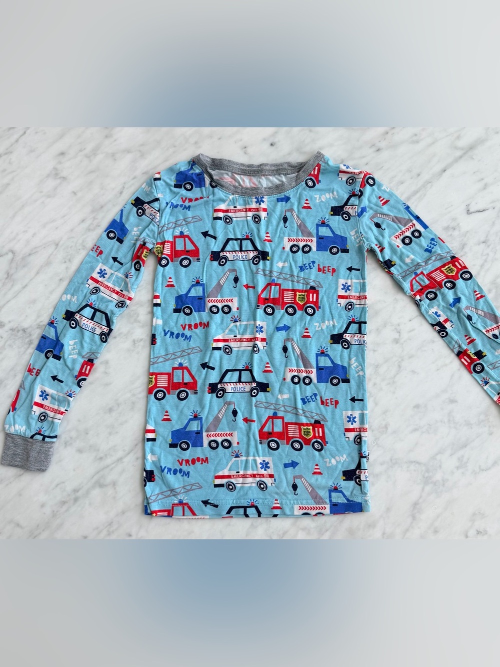 Little Sleepies Emergency Vehicles Pajama Top